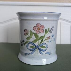 Vintage N.S. Gustin Company of California Floral Bow Planter/Utensil holder